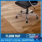 1PCS Home Office PVC Chair Mat for carpet Hard Floor Protector Computer Work AU