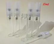 New Empty 100pcs slim 15ML Glass Pefume Sample Vial Spray Small Bottles