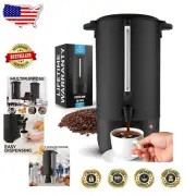 Quick-Brewing 45-Cup Coffee Urn with Cool-Touch Handles - Perfect for Catering