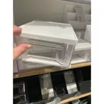 大創代購👍 白色透明感可堆疊式收納盒