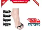 Toe Separators, T Tersely 2 Pairs Soft Gel Toe Spacers to Correct Bunions and