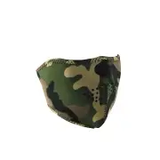 Zan Half Face Mask WNFM118H Green Camo OSFM