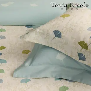 【Tonia Nicole 東妮寢飾】環保印染100%精梳棉兩用被床包組-小杏運(雙人)
