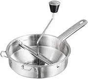 POOSR Stainless Steel Food Mill Cookware,Grips Food Mill,Mill Mud Vegetable Mill Blender Food Grinder