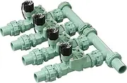 [Orbit] 57257 4-Valve Preassembled Sprinkler Manifold – Easy Install, Smart Controller Compatible, Works with PVC & Poly Pipe, Includes 4 in-Line Valves