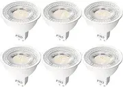 [FTL] MR16 LED Bulb 3000K Warm White 12V Low Voltage GU5.3 Bipin 50W Halogen Equivalent 5W 40 Degree Non Dimmable Spot Light for Track and Outdoor Landscape Lighting 6-Pack