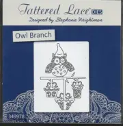 TATTERED LACE Cutting Die - OWL BRANCH