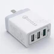 High Reliable Travel 3Port QC3.0 Charger for Samsung Galaxy Note 9 SM-N960U AT&T