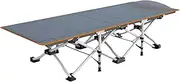Nap Bed Oxford Cloth Camping Cot, Thickened Steel Pipe Foldable Bed, Lightweight Tent Cot, Compact Portable Folding Bed with Headrest Updated Design