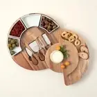 9pc set! Sliding Cheese & Snack Board