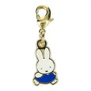 Miffy Mini Bag Charm / Keyring (Blue Dress) H15×W10×D1mm