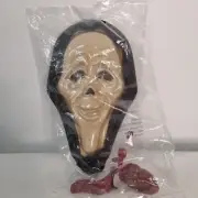 NEW Scary Movie Scream Ghostface Wassup Silly Bleeding Mask Tongue Blood Pump