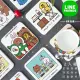 【收納王妃】LINE FRIENDS 硬式珪藻土 杯墊 矽藻土 熊大/兔兔/莎莉 2入/組(尺寸:10x10x0.9cm)