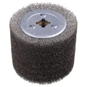 4.7" x 4" Stainless Steel Wire Brush Drum Surface Conditioning Tool, Drawing ...