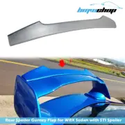 Fit For 15-21 Subaru WRX STI 4th STI Trunk Spoiler Top Gurney Flap V Unpainted (for: Subaru)