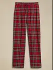 BANANA REPUBLIC SIZE LARGE RED PLAID FLANNEL PAJAMA PANT FOR MEN