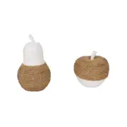 Set/2 Asst Contemporary Hamptons Apple & Pear 13x21/13x14cm
