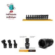 12 Piece 1/4" Drive 6 Point Standard Universal Impact Metric Socket Set |