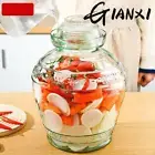 Container 2.5Kg Food Glass Jar Thick Airtight Sealed for Pickles & Storage lid