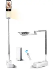 Selfie Stand with 360° Rotates Phone Holder, Foldable/Rechargeable/Wireless/O...