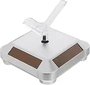 Veemoon Display Stand Tabletop Purse Display Stand Rotating Platform Rotating Watch Holder Showcase Turntable Abs Silver