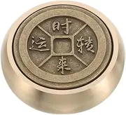 Vintage Brass Letterweight Solid Brass Calligraphy Paperweight Elegant Office Decor for Art Lovers