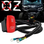 OFF-ROAD Lights On/Off Red Rocker Switch Power Busbar Wire Harness for Can-Am X3