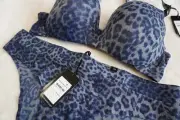 CITY CHIC Bra Size 16D / 38D & Brief 14 / XS Set Animal Print Leopard