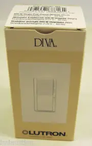 DV-600P-BL Incand 600 Watt Single Pole Light Dimmer Blk