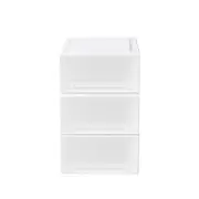 STACKED 3PCS 17L Multi Purpose Storage Drawer Set