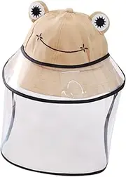 [SAFIGLE] Protective Sun Cap for Toddlers 1pc Fisherman Hat Sunscreen for Babies Boys and Girls Outdoor Activity Khaki