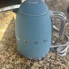 NWOB SMEG Retro style Electric Tea Kettle Fog Blue $189.