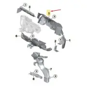 MINI CABRIO F57 Turbo Top Heat Protection 11658604701 NEW GENUINE