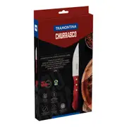Tramontina Jumbo 4 Piece Steak Knife Set Red - Robins Kitchen