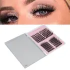 Lash Tweezers Eyelash Extension Kit 156 Clusters Individual DIY Lash Extensi GFL