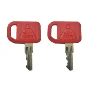 (2)For JD Ignition Key Loaders Tractors Backhoes with Logo AR51481