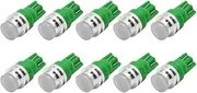 Ruiandsion 10pcs T10 168 194 175 161 COB Green Led Indicator Dash Light Bulb DC12V