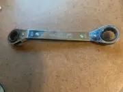 Vintage Craftsman 43363 - 11/16x7/8 Ratcheting Angled Box Wrench 12 Point USA