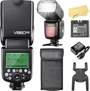 GODOX V860II-S Camera Flash for Sony Flash Speedlite Speedlight,2.4G HSS 1/8000s,650 Full-Power Flashes,11.1V/2000mAh Li-ion Battery,1.5s Recycle Time for Sony ZV-E10 a7IV a7III a77II a99 a77 a350 Etc