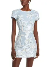 Milly Rowen Floral Sequinned Mini Dress