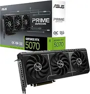 Asus Prime GeForce RTX™ 5070 GDDR7 12GB OC Edition – Graphics Card (PCIe 5.0, HDMI, Display 2.1, 2.5 Slot, Axial Fans, SFF-Ready)