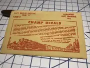 HO Champ Decals HO Scale A-21 Block Gothic Red 1/2" Alphabet Numeral Set NIP