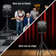 40”-71" Universal Speaker Stand Mount Holder Heavy Duty Tripod w Adjustable