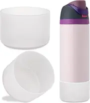 2Pcs Protective Silicone Boot Bottom Base for Owala FreeSip Twist and Flip Flask 24OZ, and Compatible with Stanly Cup Tumbler 20-40oz and More Bottles with Bottom Diameter 2.8-2.95inch