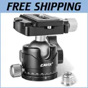 H-46 Metal Tripod Ball Head - 44lbs Load Capacity with Arca Swiss Quick Release