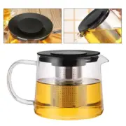 Heating Teapot Glass Kettle with Infuser Loose Leaf Clear Stainer