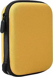tunghey Guitar Pick Holder Case Compatible for Fe-nder, Chro-maCast, D'Ad-Dario, JI-M DUN-LOP, BOL-opick, UN-LP MUS-ICAL INSTR-UMENT Guitar Accessories, All Size Picks Storage Pouch Box (Yellow)