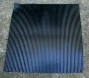 Neoprene Ribbed Sheet Rubber Mat 18" x 18" x 0.328" Multi-use New