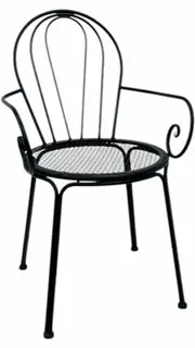 Set 2 Outdoor Vintage Chair w Arms 88cm