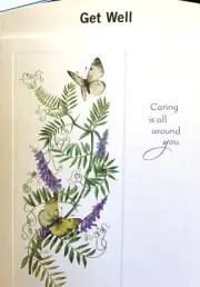 Nature's Sketchbook, GET WELL Card "Caring is All around You" Marjolein Bas NS52